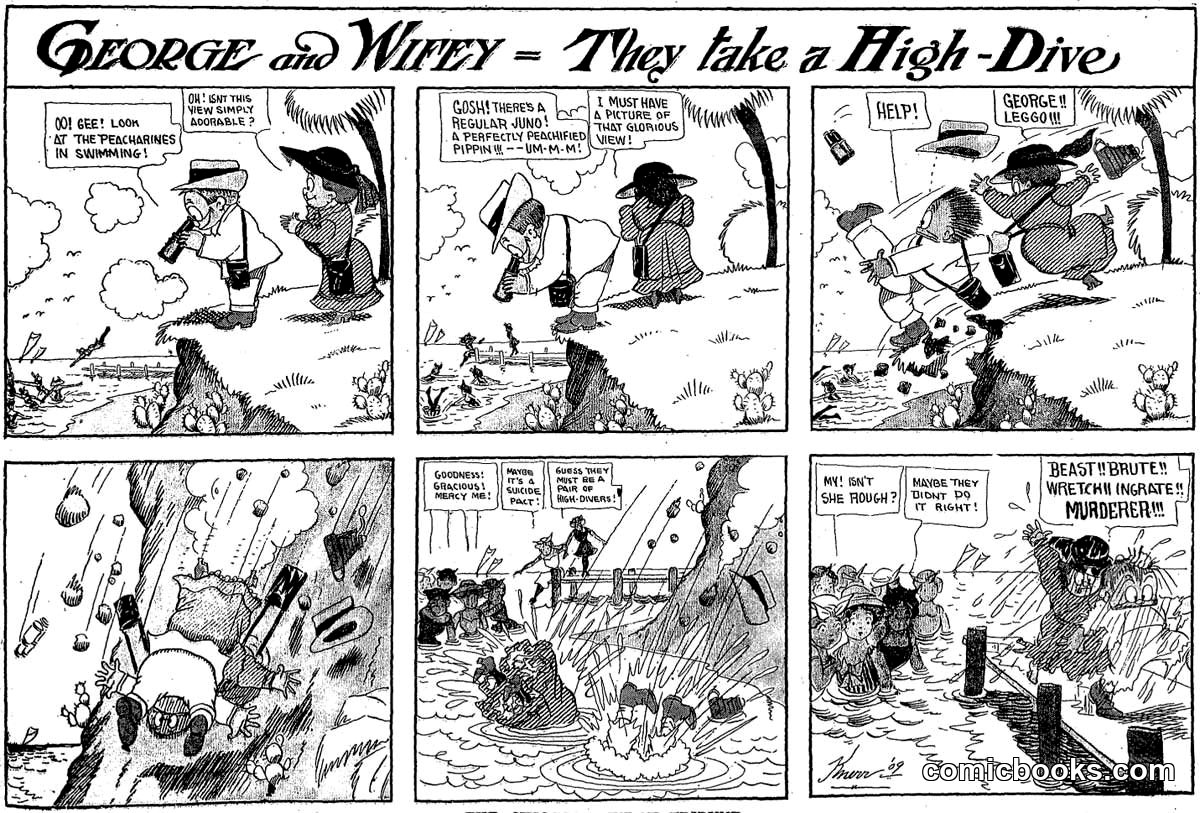 George and Wifey — They Take a High-Dive