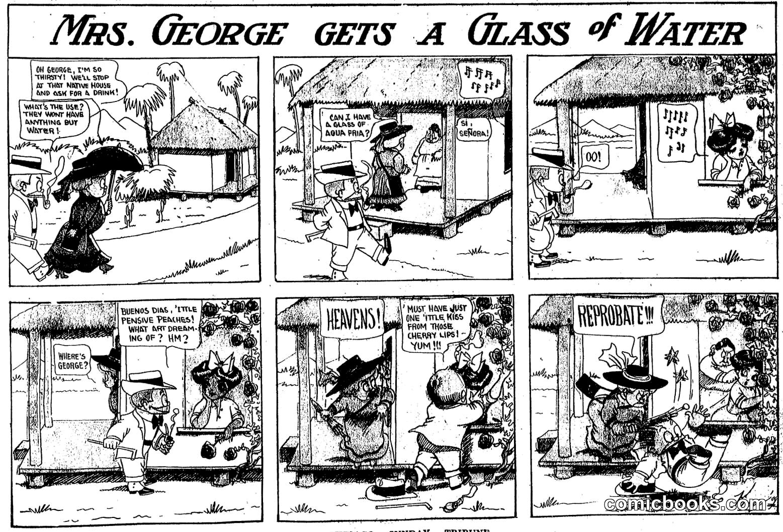Mrs. George Gets a Glass of Water