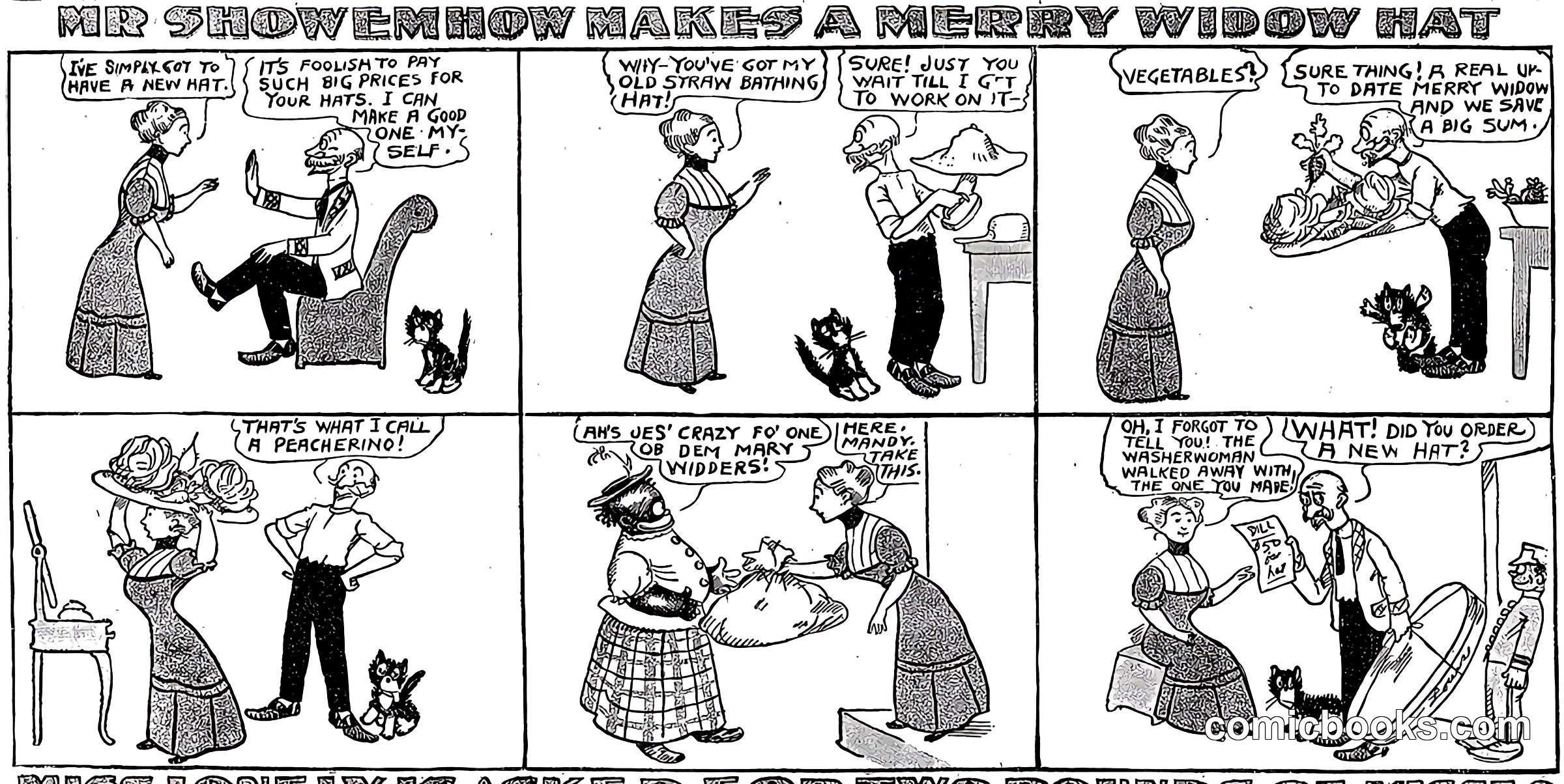 Mr. Showemhow Makes a Merry Widow Hat