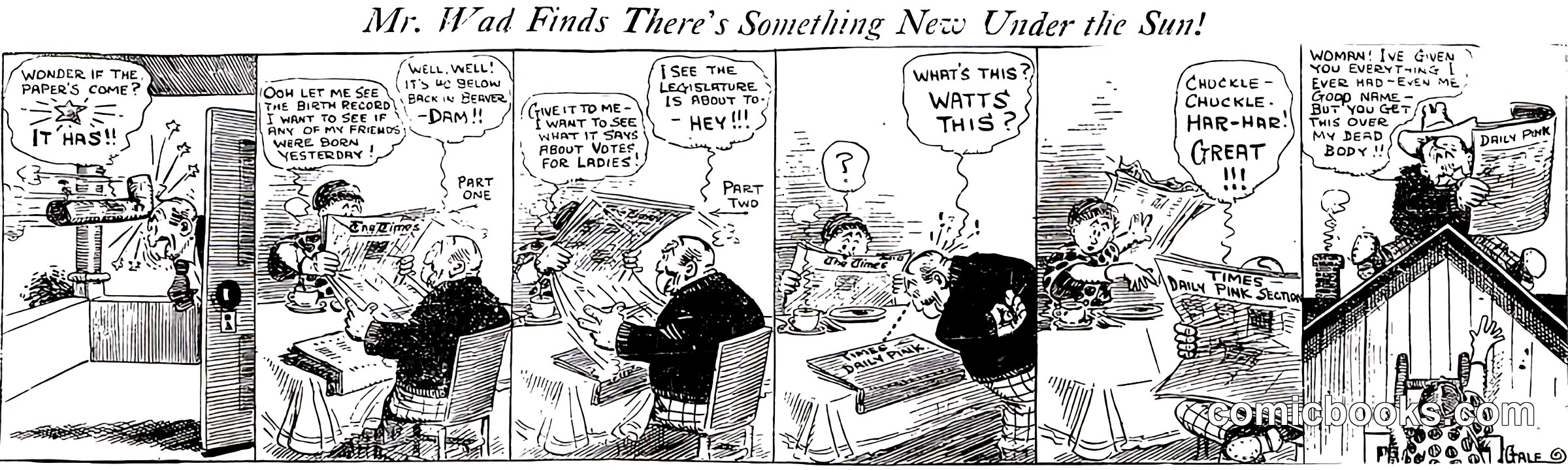 Mr. Wad Finds There's Something New Under the Sun