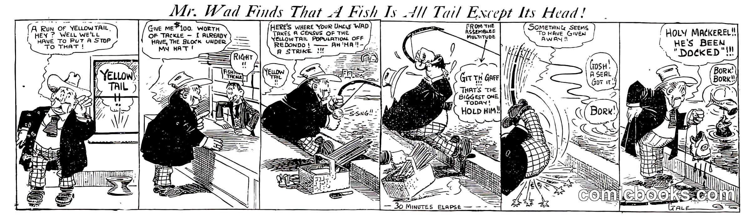 Mr. Wad Finds That a Fish Is All Tail Except Its Head