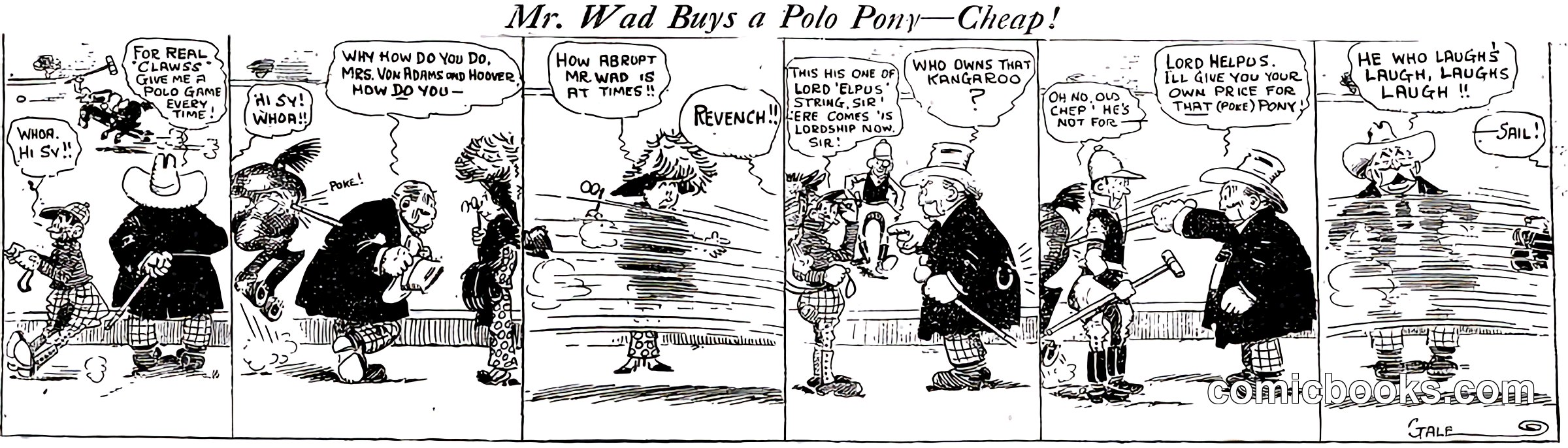 Mr. Wad Buys a Polo Pony—Cheap!