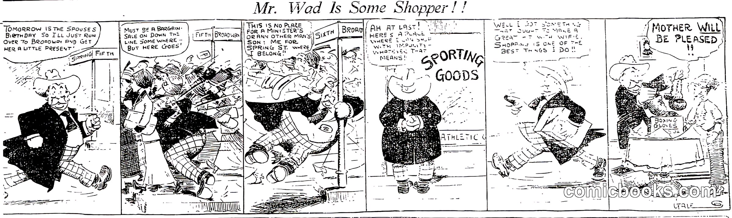 Mr. Wad Is Some Shopper!!