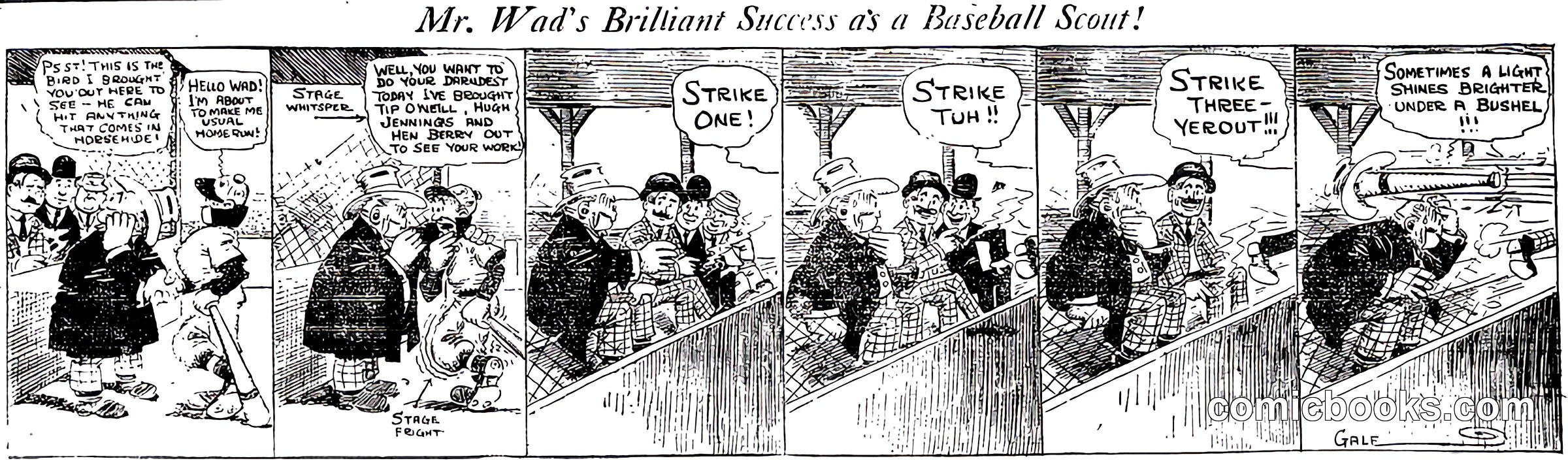 Mr. Wad's Brilliant Success as a Baseball Scout
