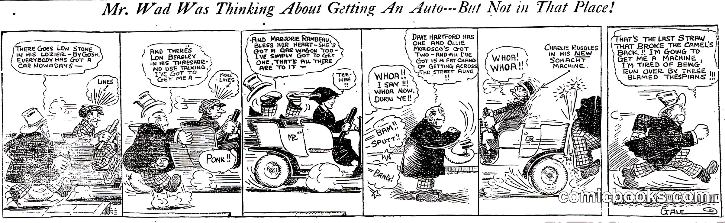 Mr. Wad Was Thinking About Getting An Auto—But Not in That Place!