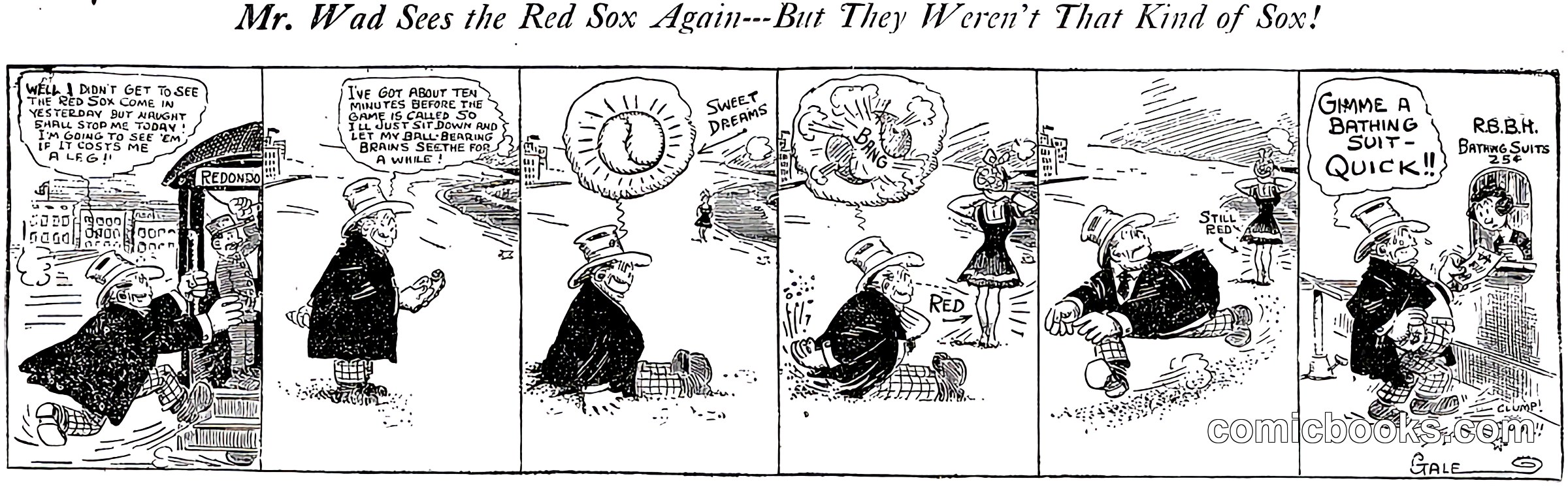 Mr. Wad Sees the Red Sox Again—But They Weren't That Kind of Sox!