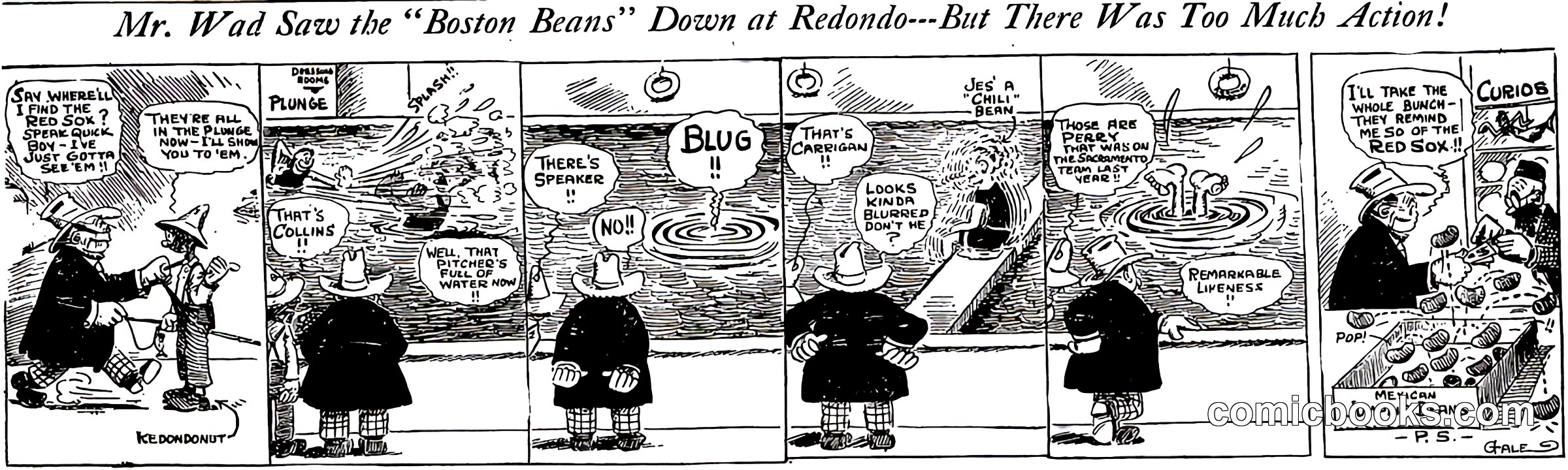 Mr. Wad Saw the 'Boston Beans' Dozen at Redondo—But There Was Too Much Action!