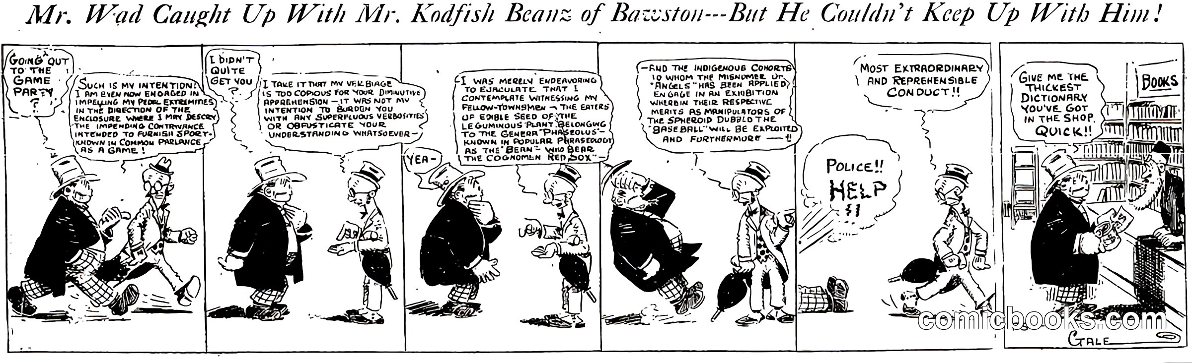 Mr. Wad Caught Up With Mr. Kodfish Beanz of Bazytown—But He Couldn't Keep Up With Him!