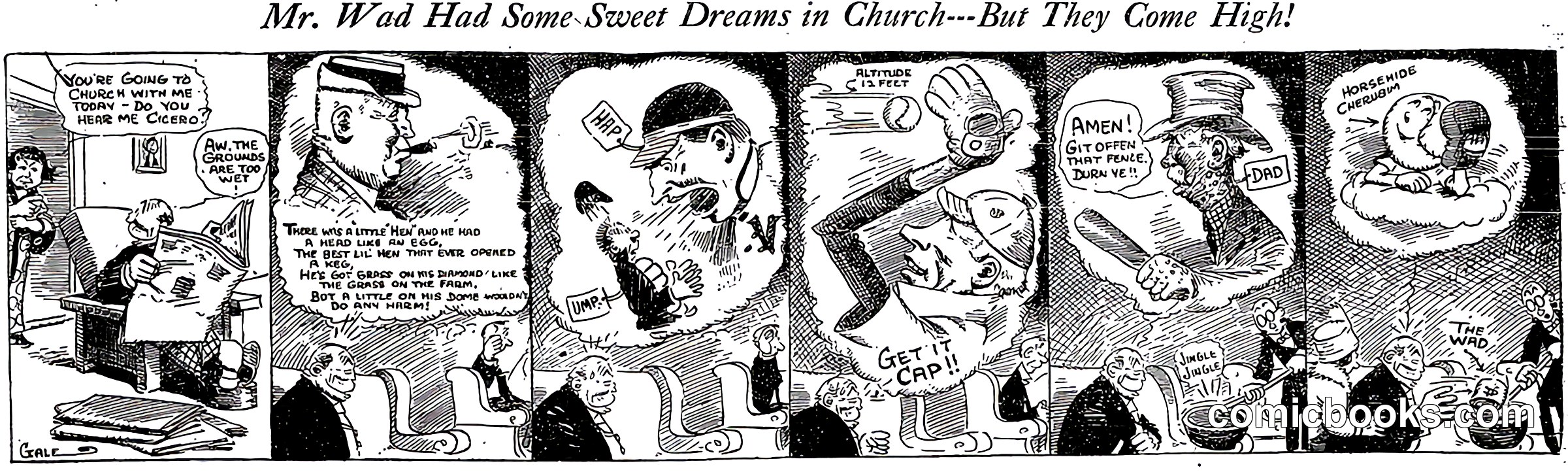 Mr. Wad Had Some Sweet Dreams in Church—But They Come High!