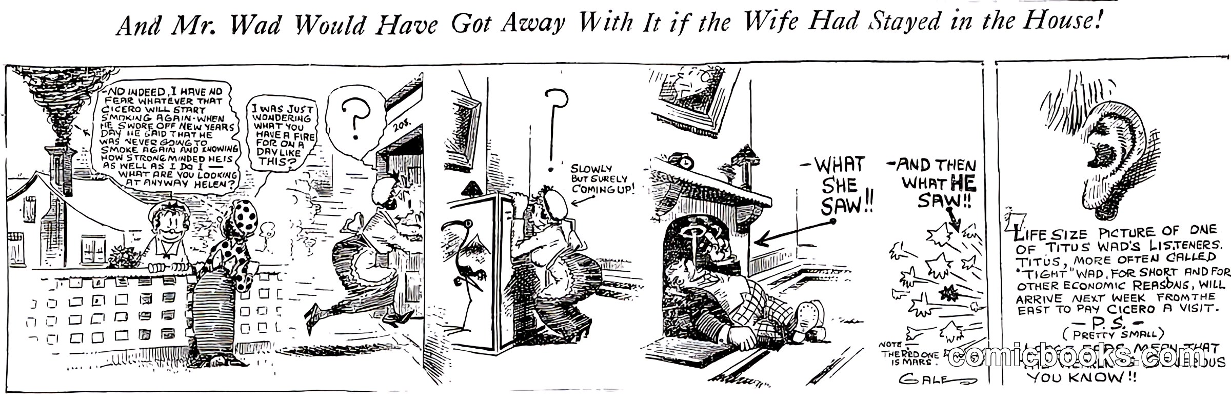 Mr. Wad Sunday Comic Strip