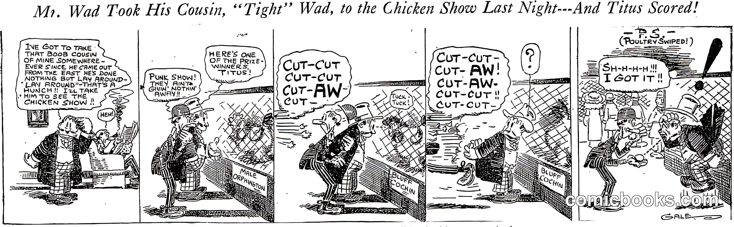 Mr. Wad Takes His Cousin to the Chicken Show