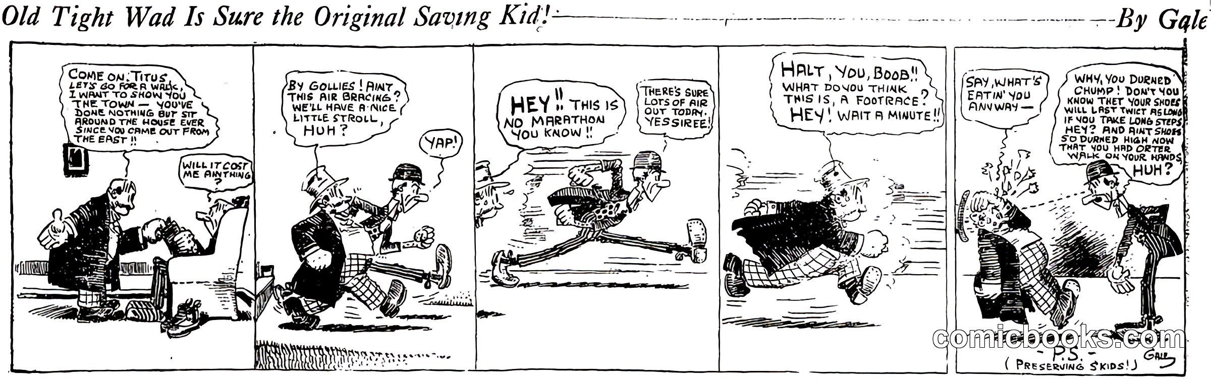 Old Tight Wad Is Sure the Original Saving Kid