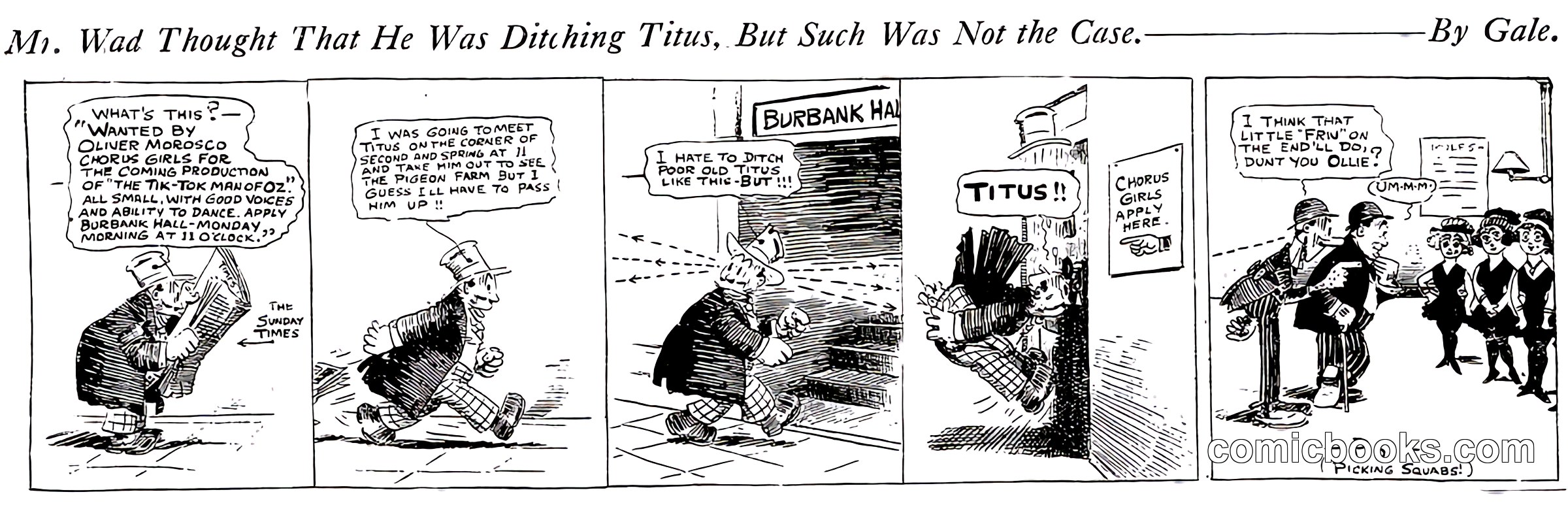 Mr. Wad Thought That He Was Ditching Titus, But Such Was Not the Case
