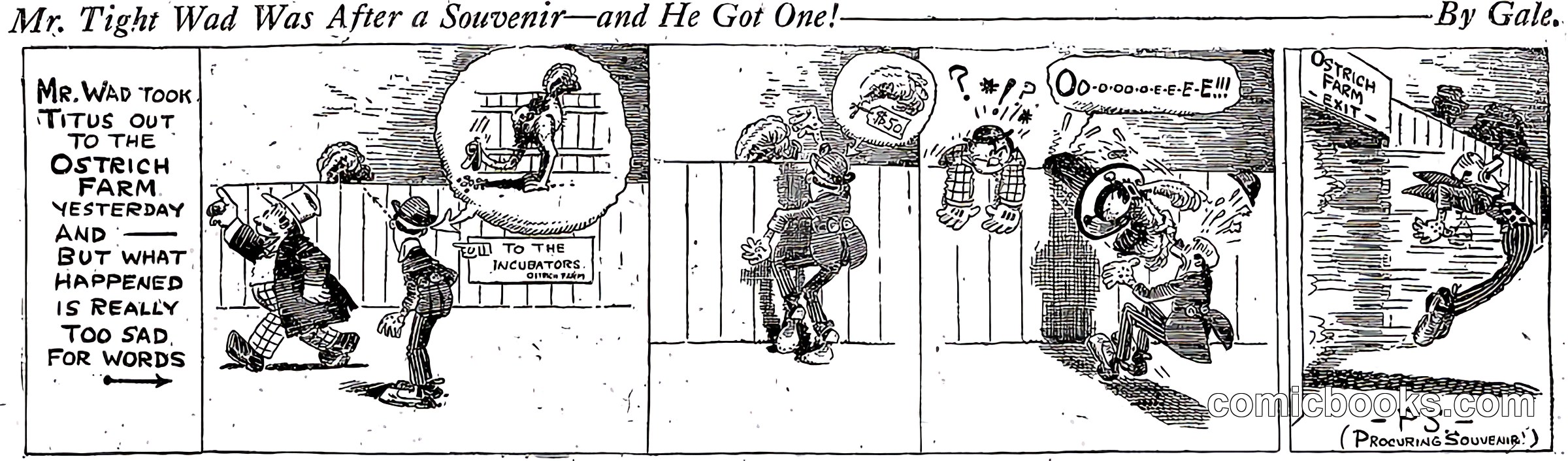 Mr. Tight Wad Was After a Souvenir—and He Got One!
