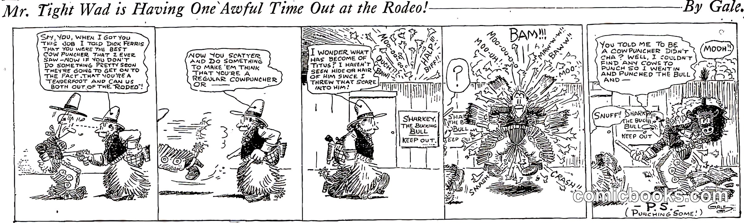 Mr. Tight Wad is Having One Awful Time Out at the Rodeo!