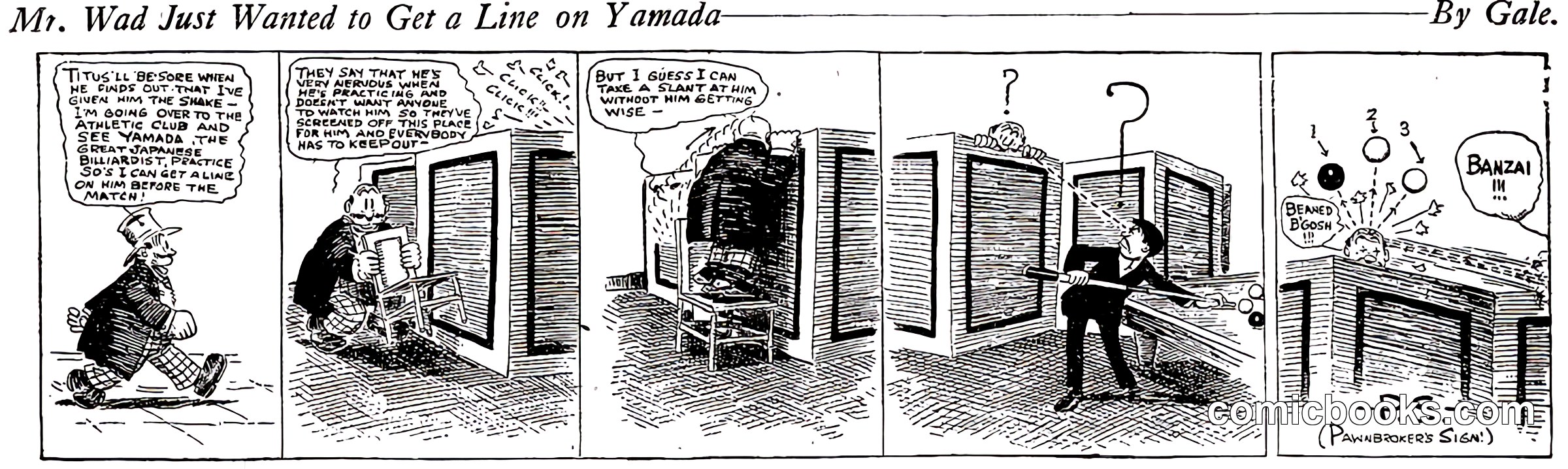 Mr. Wad Just Wanted to Get a Line on Yamada