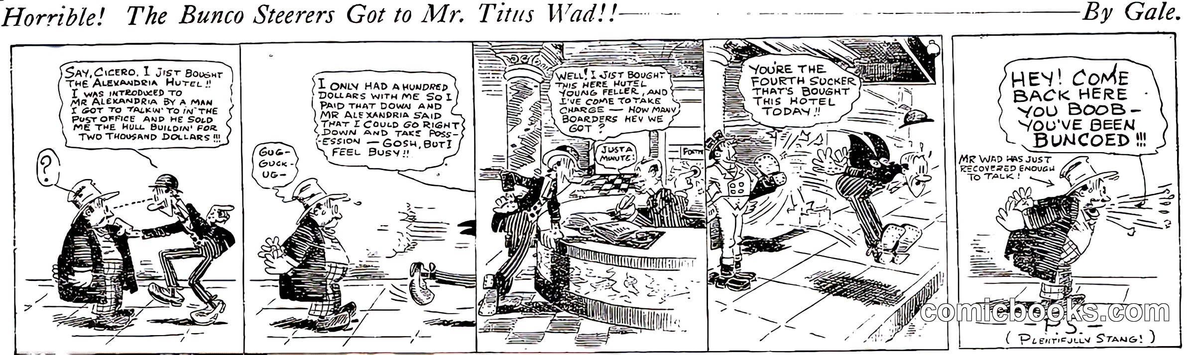 Horrible! The Bunco Steerers Got to Mr. Titus Wad!!