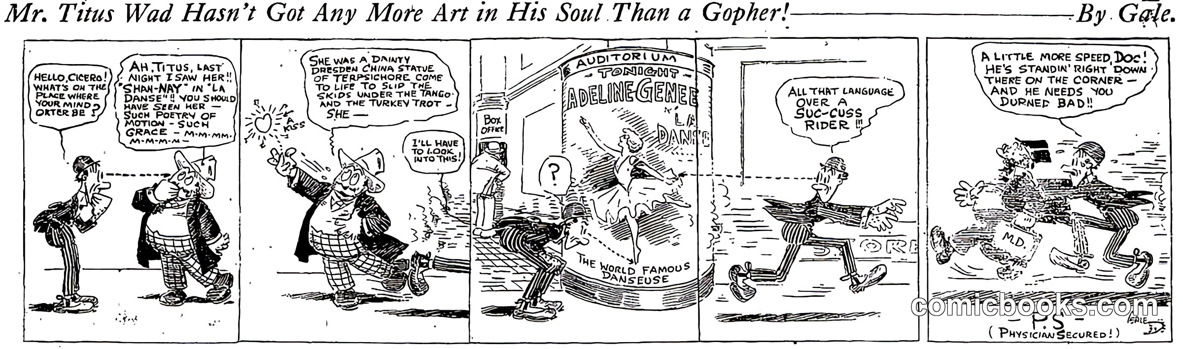 Mr. Titus Wad Hasn't Got Any More Art in His Soul Than a Gopher!