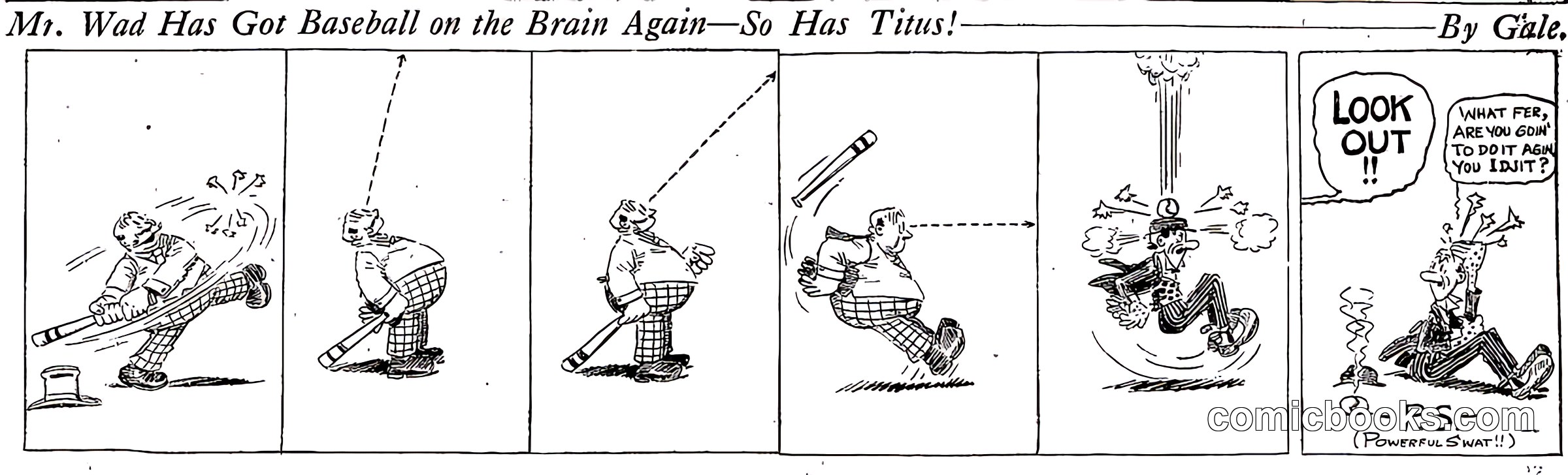 Mr. Wad Has Got Baseball on the Brain Again—So Has Titus!
