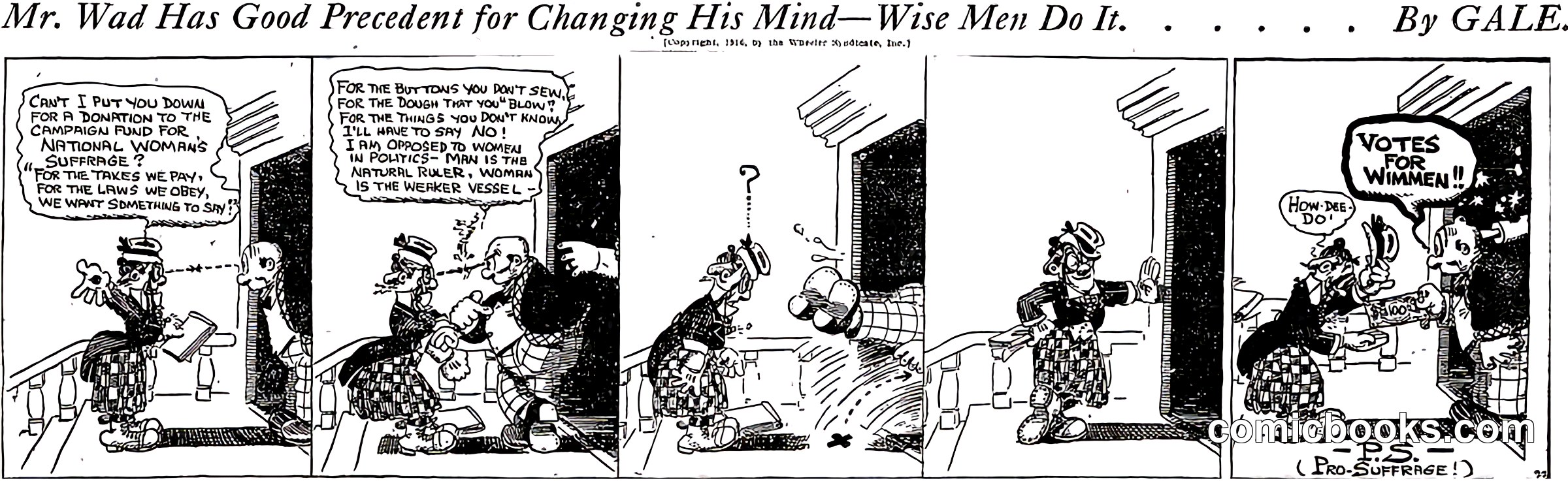 Mr. Wad Has Good Precedent for Changing His Mind—Wise Men Do It