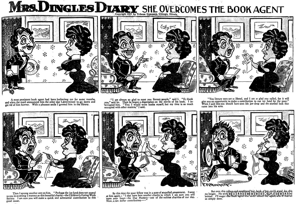 Mrs. Dingles Diary: She Overcomes the Book Agent