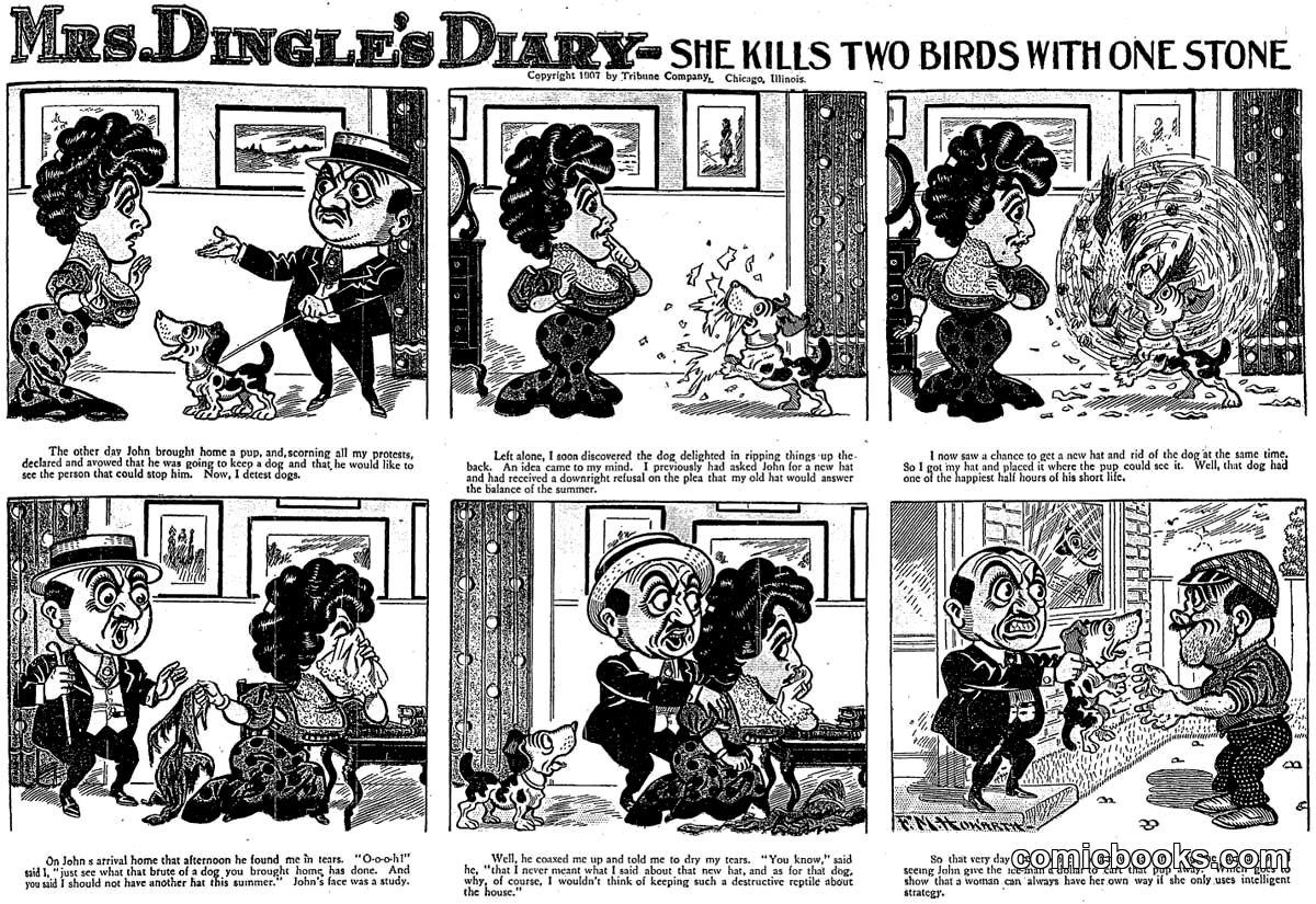 Mrs. Dingle's Diary: She Kills Two Birds with One Stone
