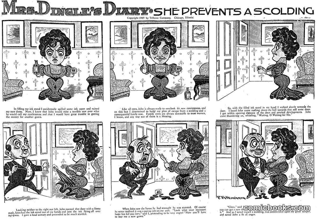 Mrs. Dingle's Diary: She Prevents a Scolding