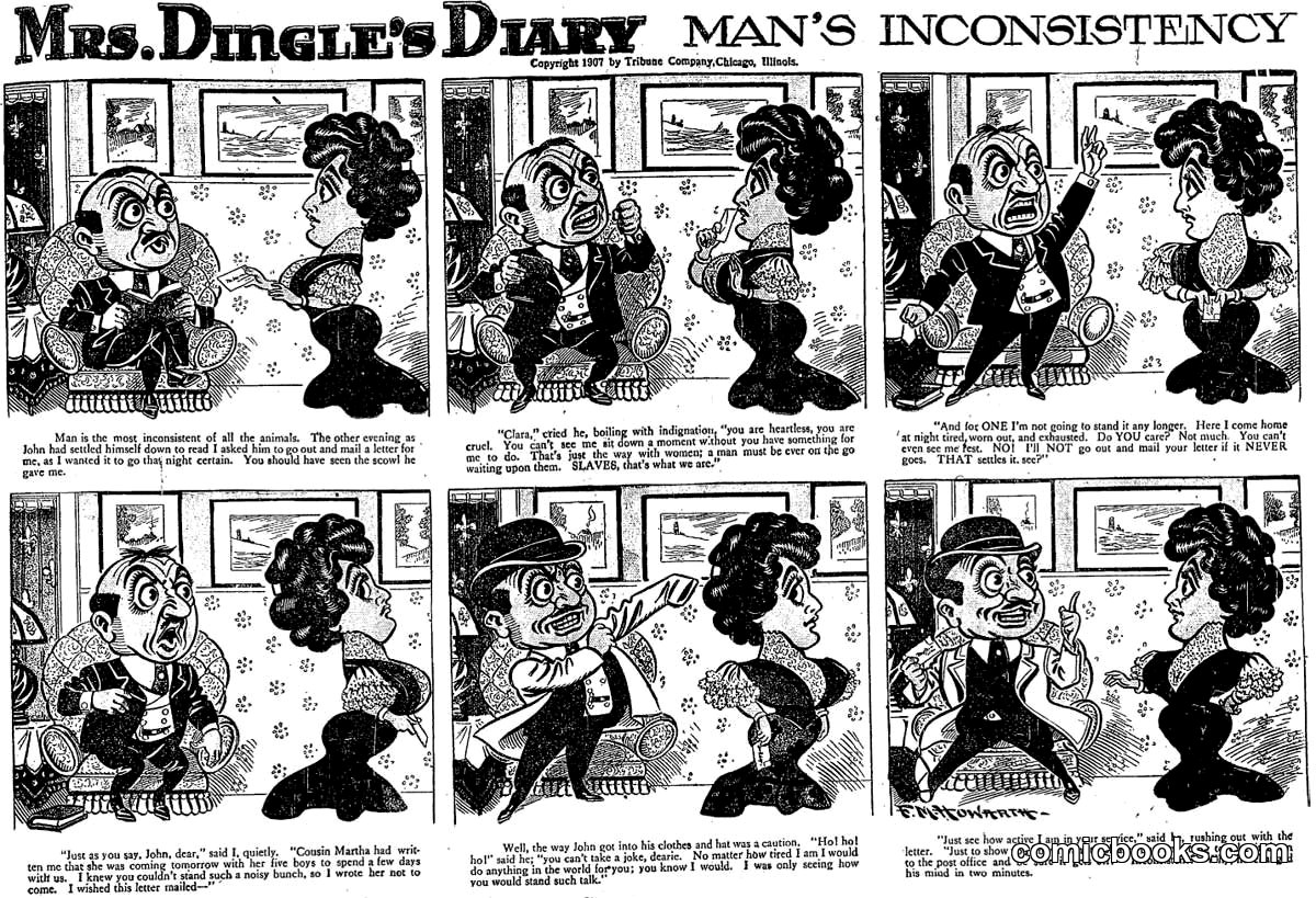 Mrs. Dingle's Diary: Man's Inconsistency