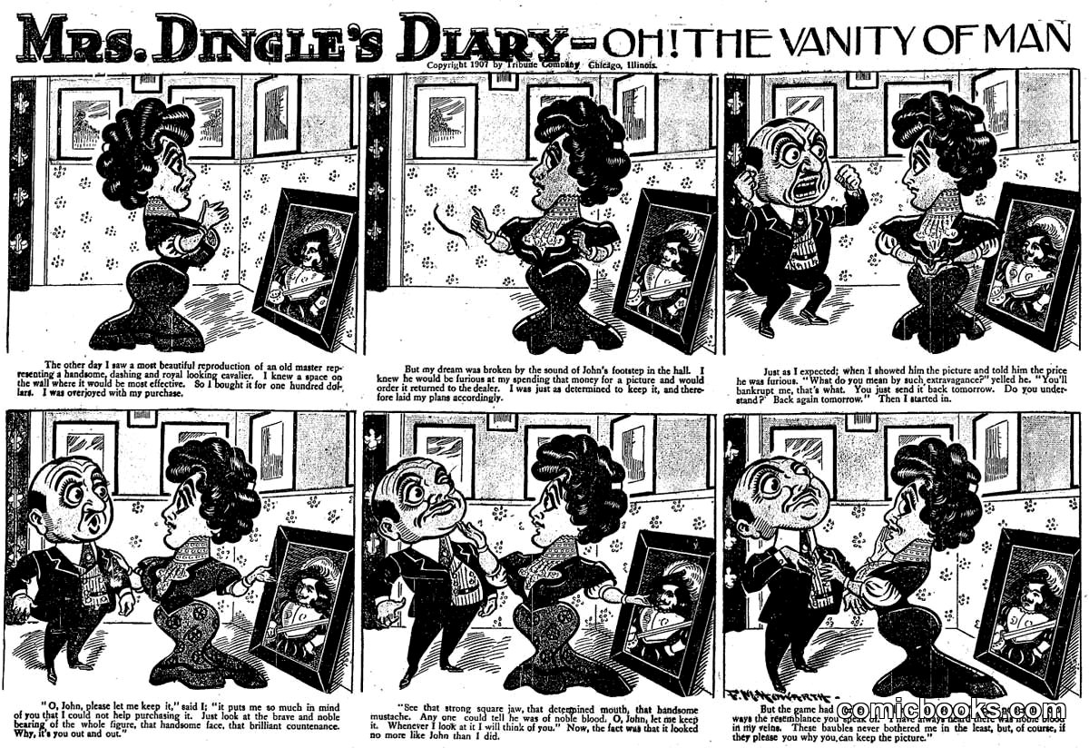 Mrs. Dingle's Diary: Oh! The Vanity of Man