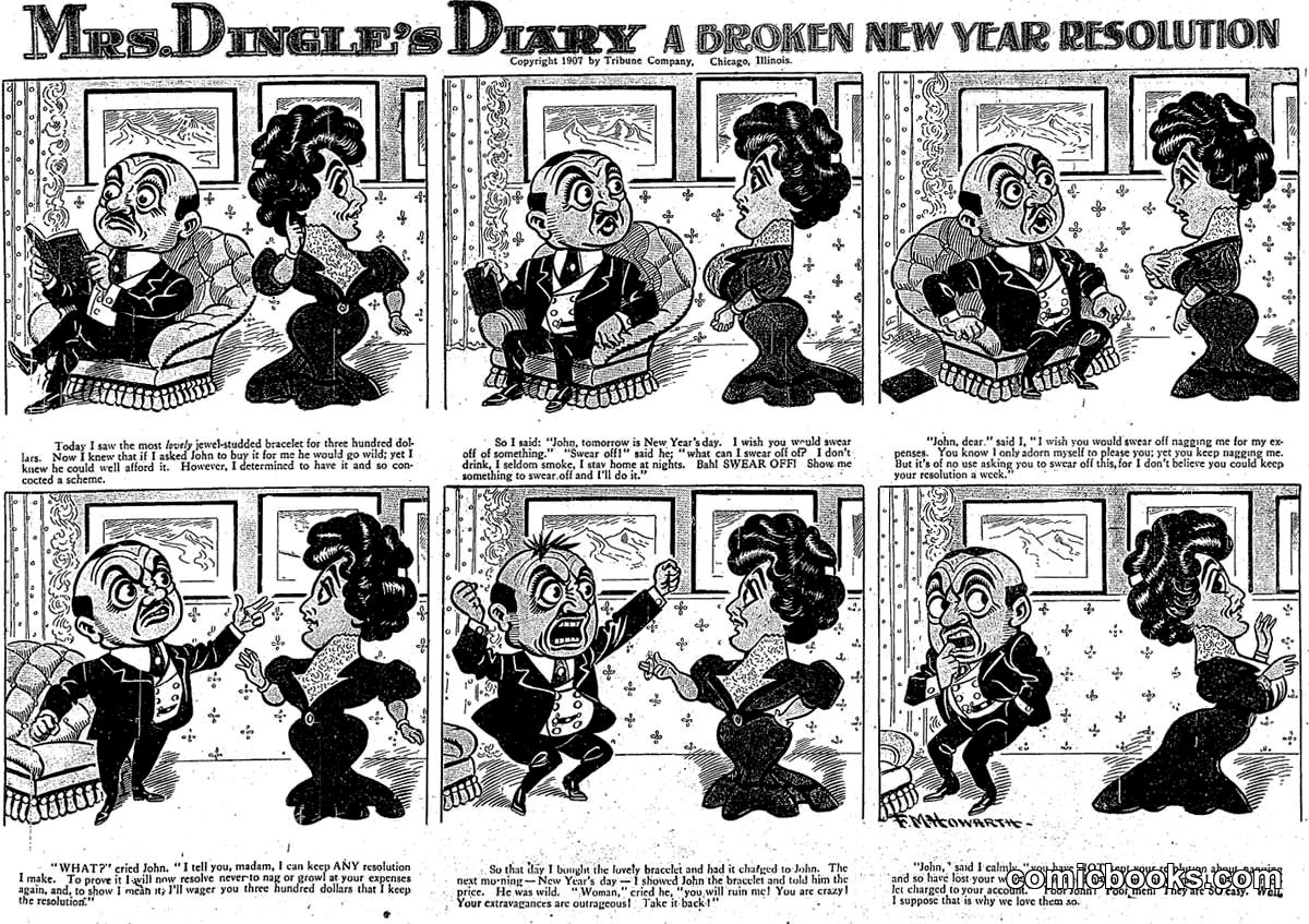 Mrs. Dingle's Diary: A Broken New Year Resolution