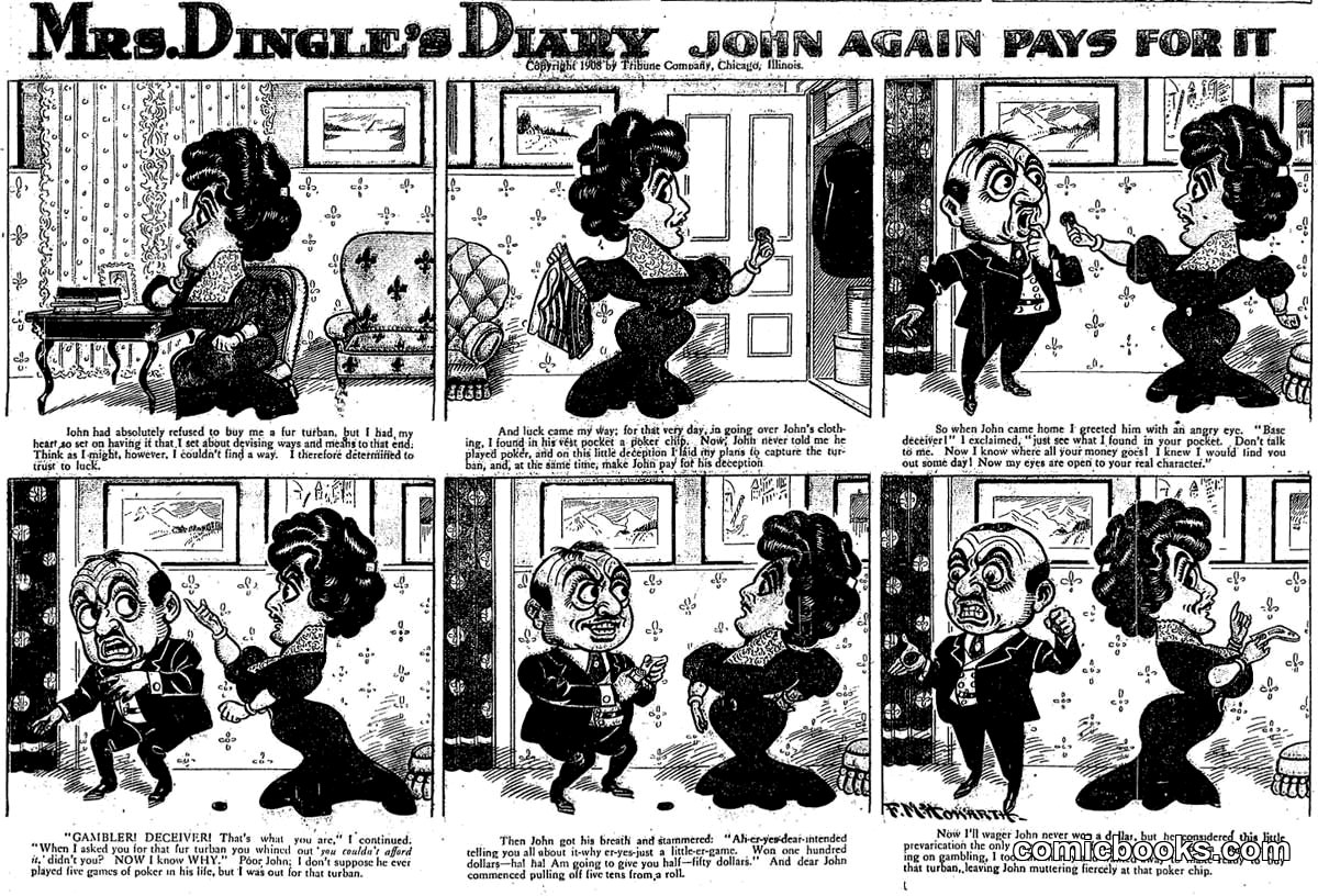 Mrs. Dingle's Diary: 'John Again Pays for It'