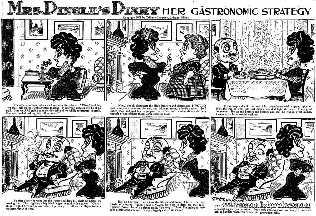 Mrs. Dingle's Diary: Her Gastronomic Strategy