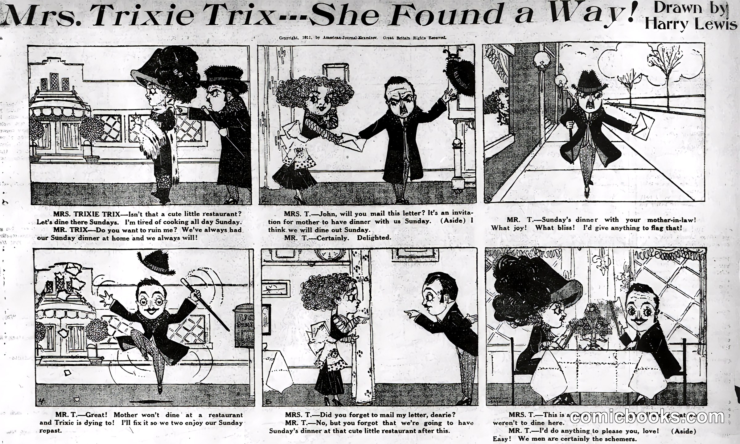 Mrs. Trixie Trix—She Found a Way!