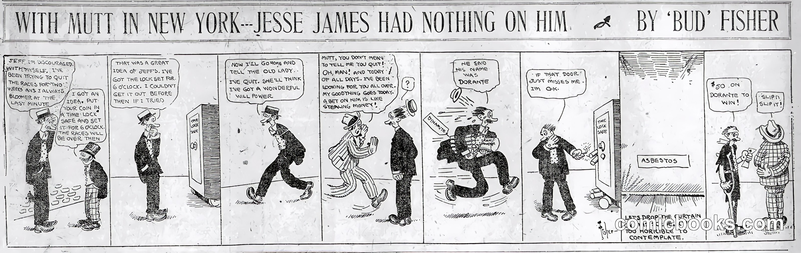 Mutt and Jeff — "Jesse James Had Nothing on Him"
