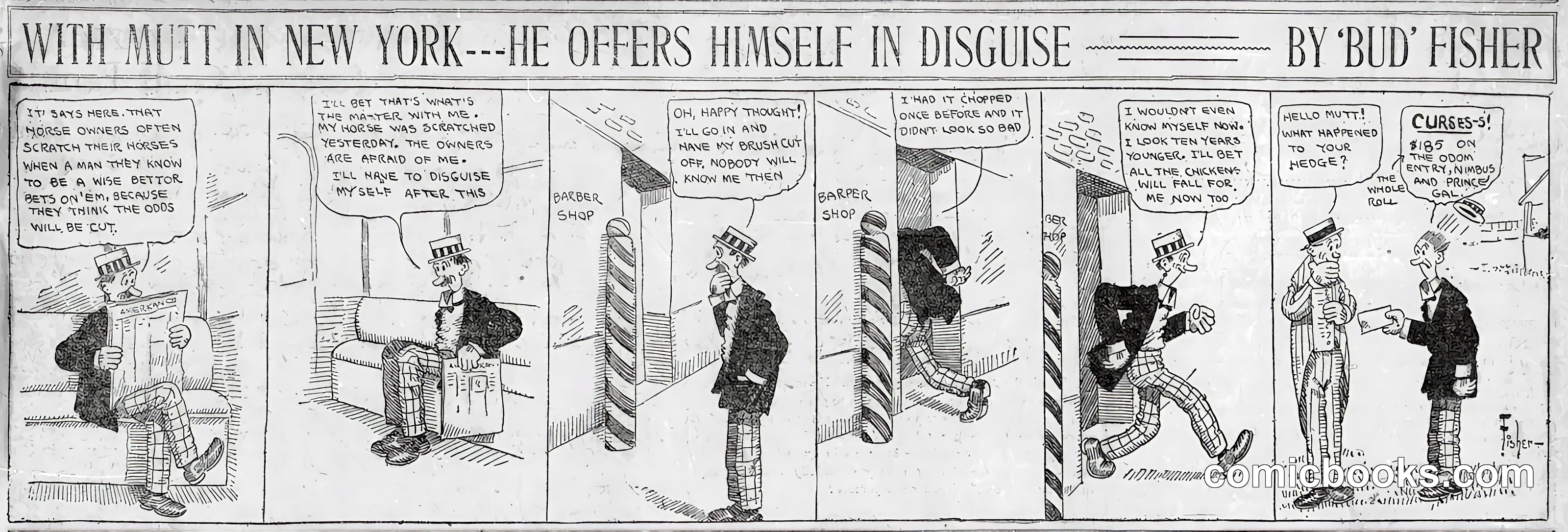 Mutt and Jeff — "He Offers Himself in Disguise"