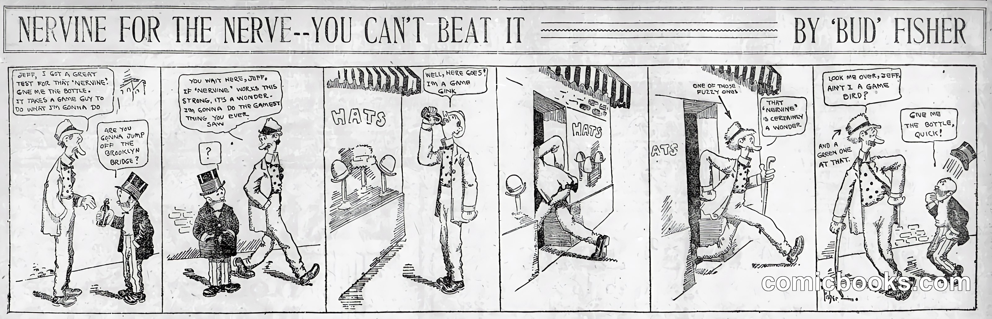 Mutt and Jeff — "Nervine for the Nerve"