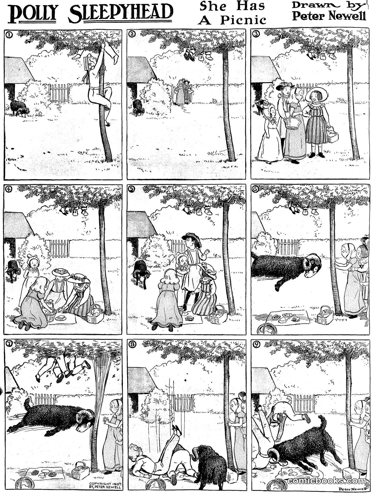 Polly Sleepyhead: She Has a Picnic