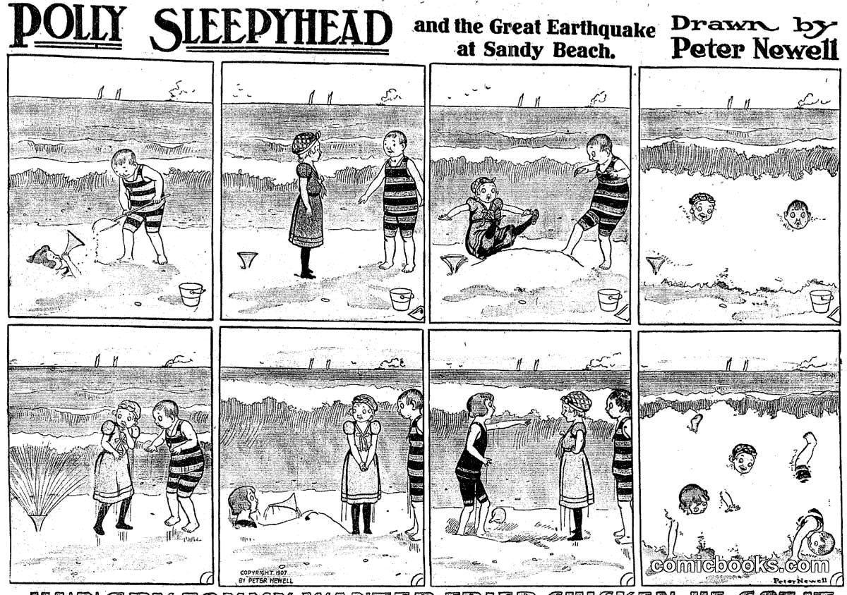 Polly Sleepyhead and the Great Earthquake at Sandy Beach
