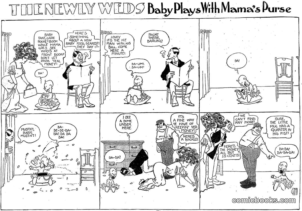 The Newly Weds: Baby Plays With Mama's Purse