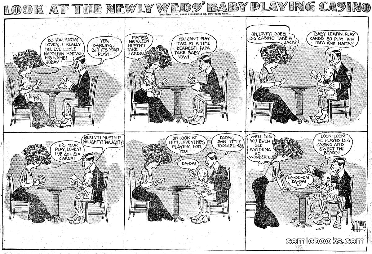 Look at the Newly Weds' Baby Playing Casino