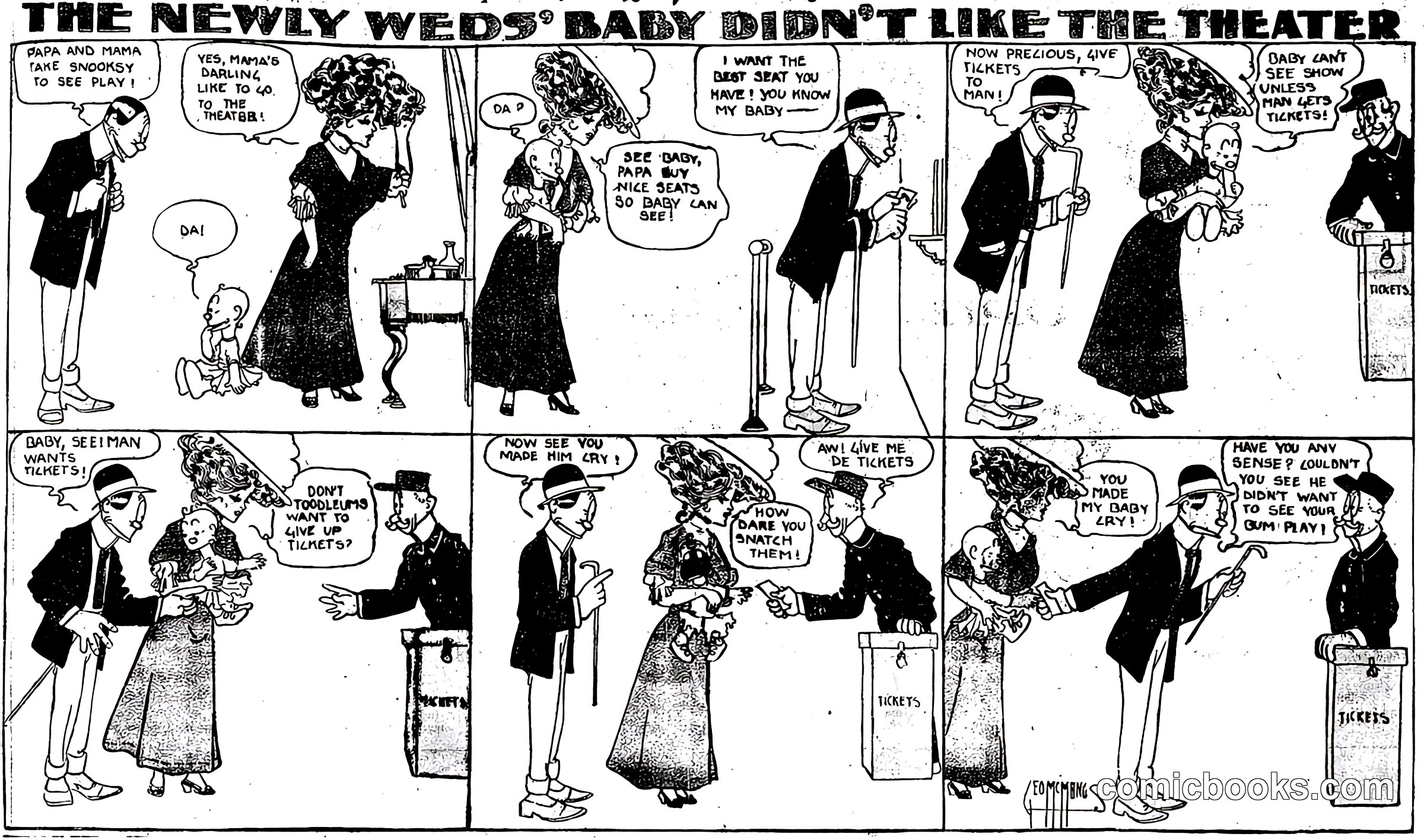 The Newly Weds' Baby Didn't Like the Theater