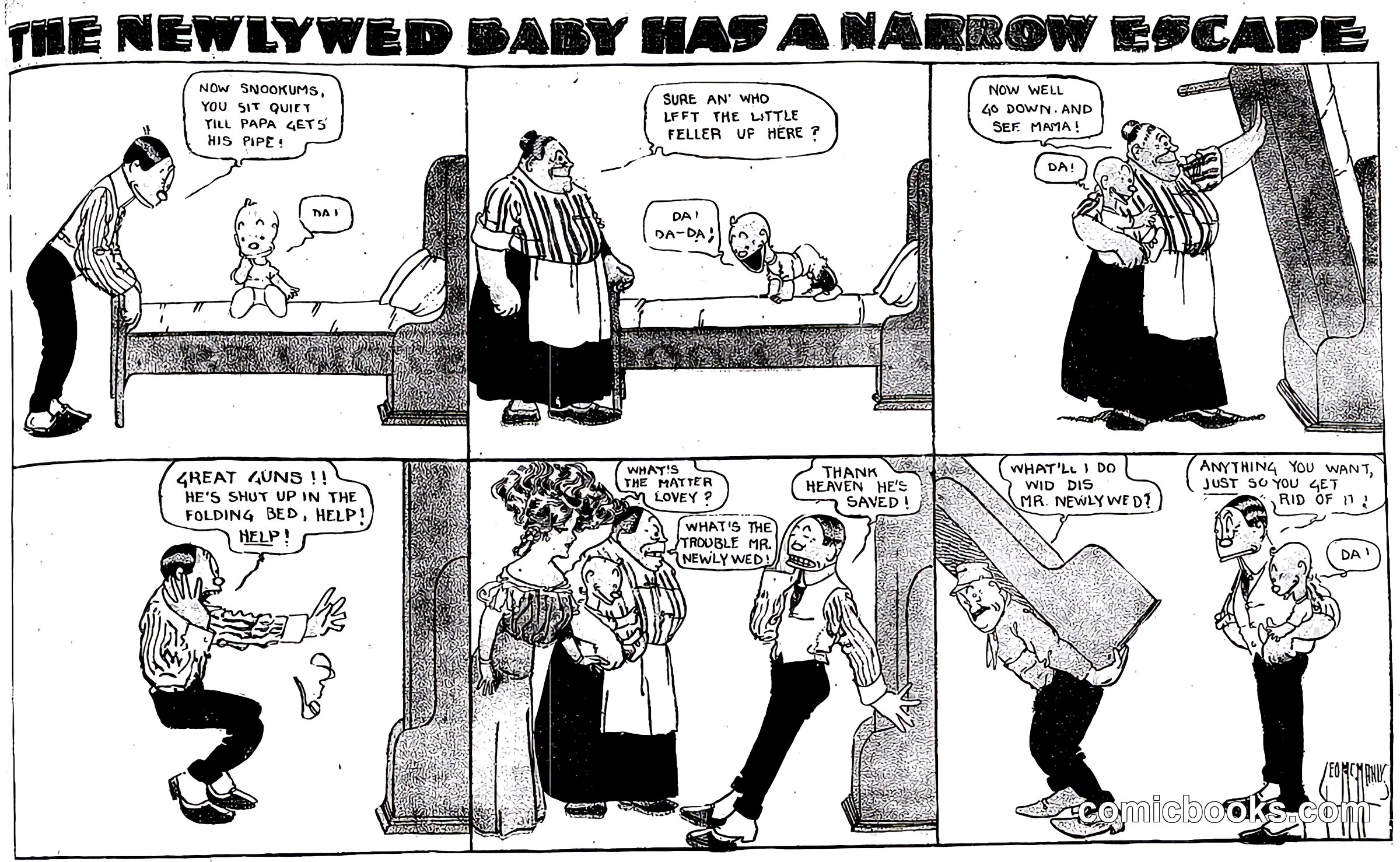 The Newly Wed Baby Has a Narrow Escape