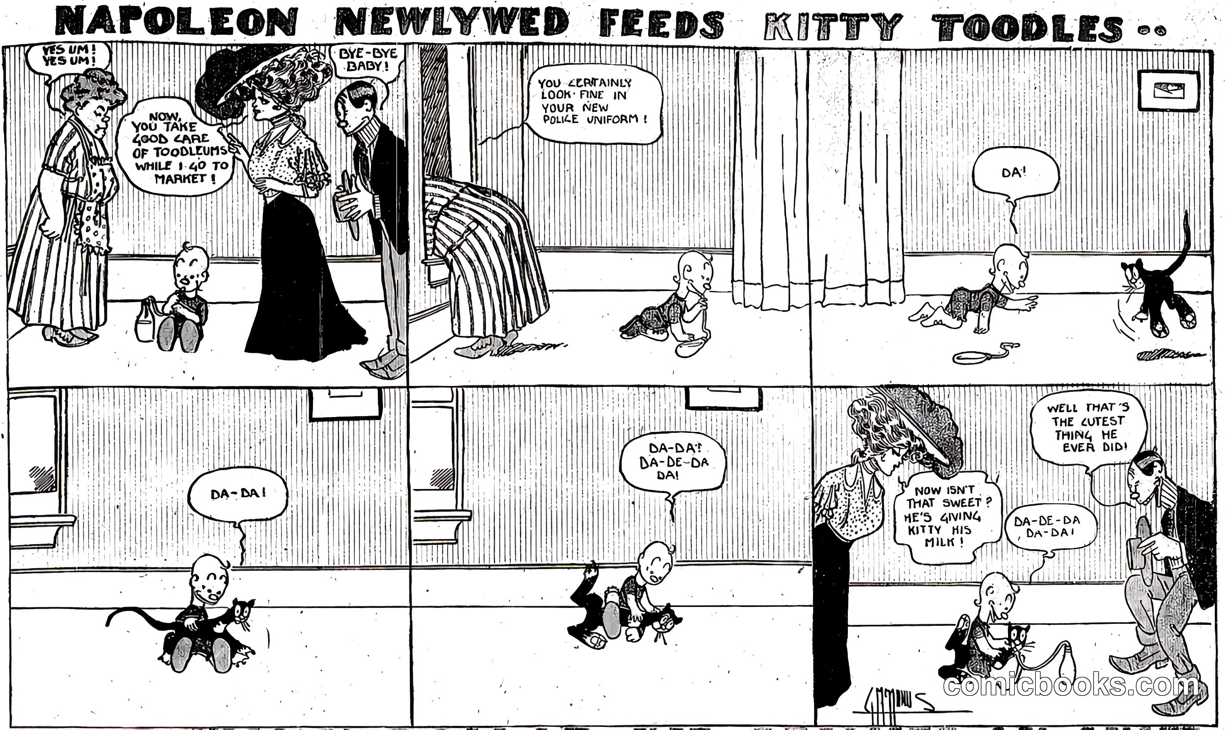 Napoleon Newly Wed Feeds Kitty Foodles