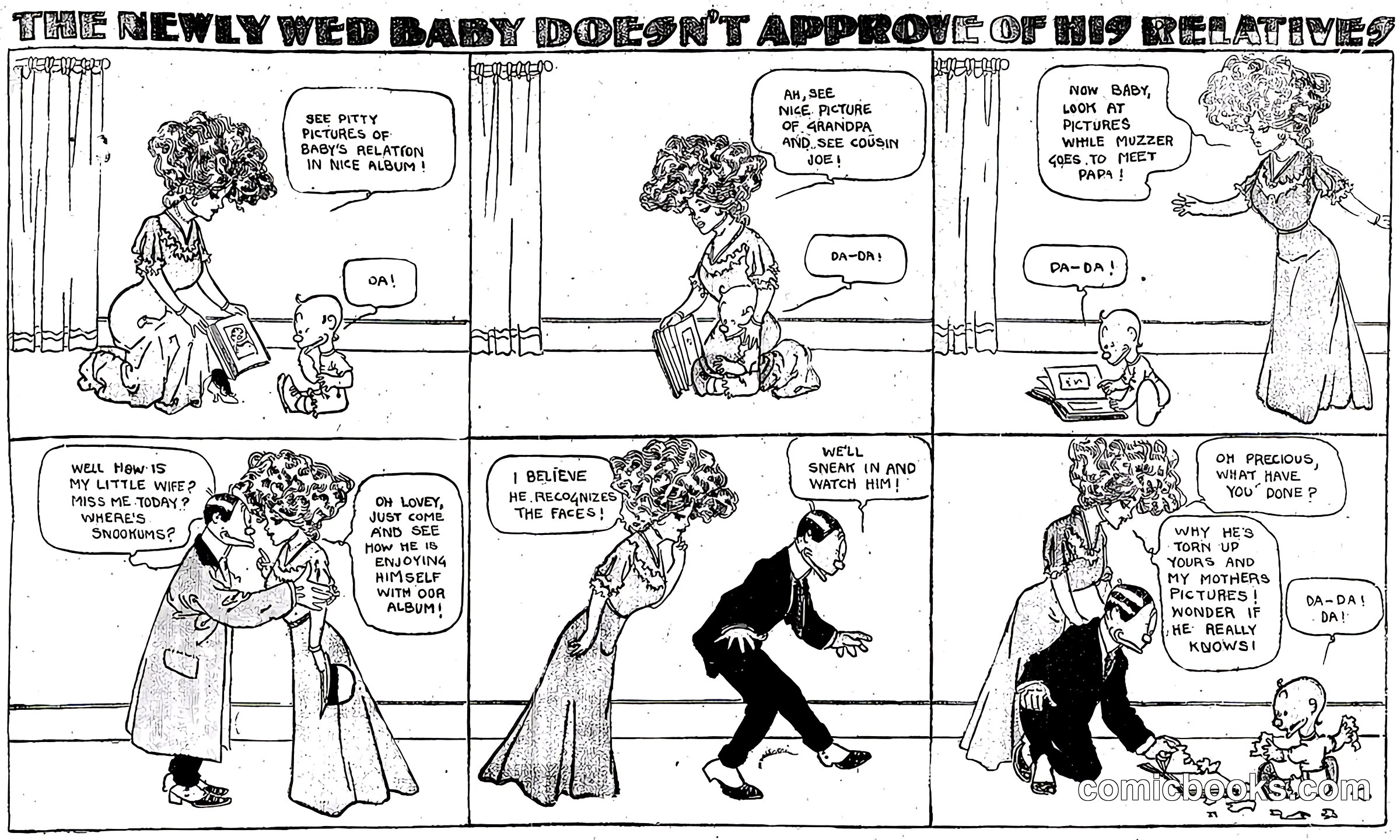 The Newly Wed Baby Doesn't Approve of His Relatives