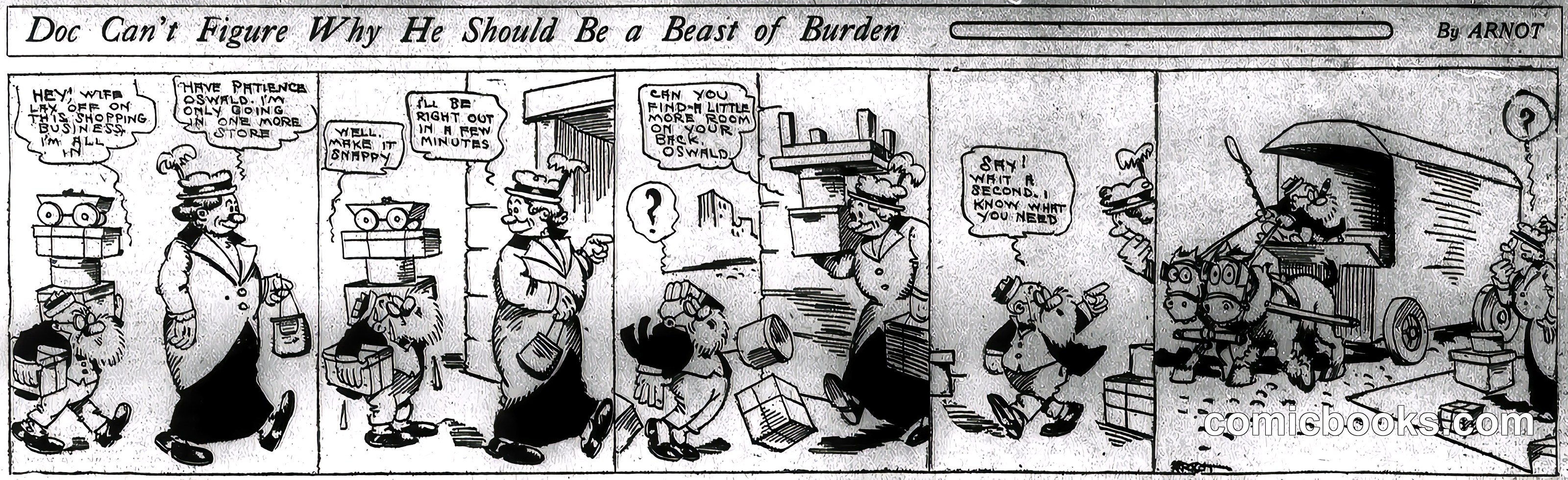 Doc Can't Figure Why He Should Be a Beast of Burden