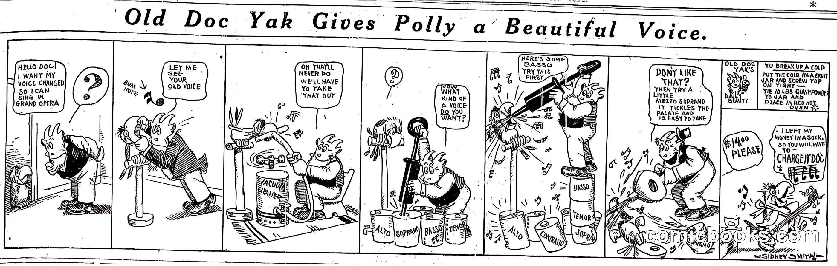 Old Doc Yak Gives Polly a Beautiful Voice