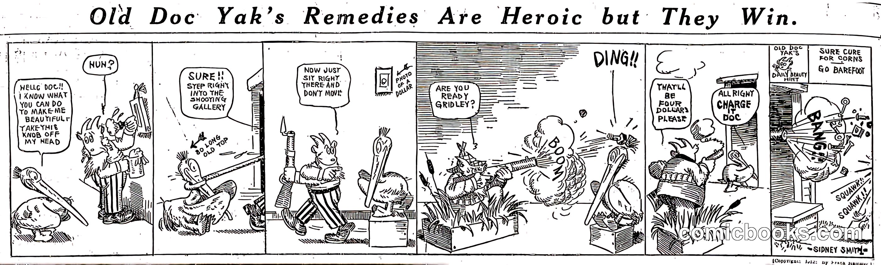 Old Doc Yak's Remedies Are Heroic but They Win