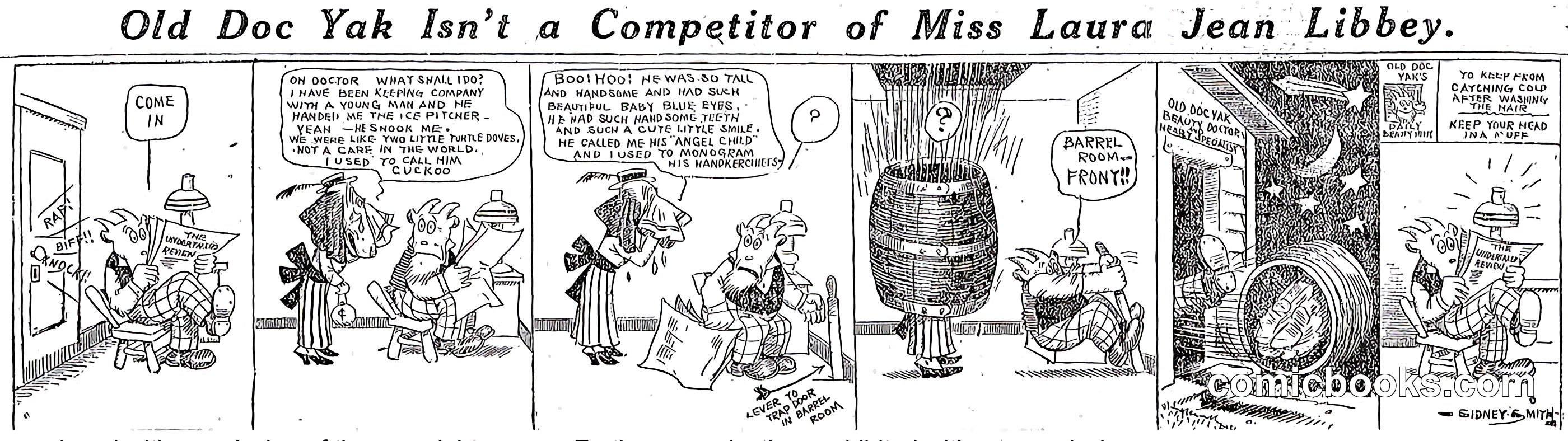 Old Doc Yak Isn't a Competitor of Miss Laura Jean Libbey
