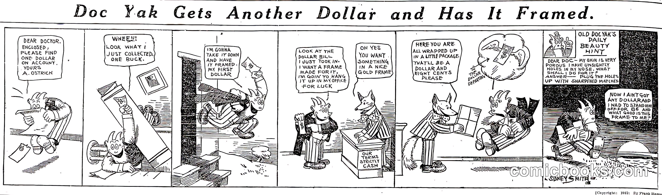 Doc Yak Gets Another Dollar and Has It Framed