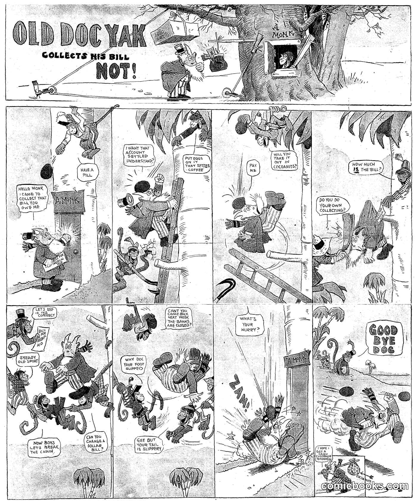 Old Doc Yak Collects His Bill—Not!
